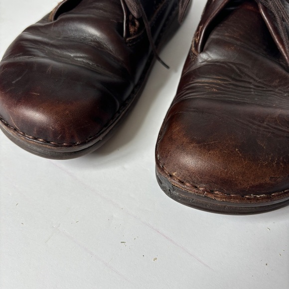 Birkenstock Brown Leather Shoes Oxford Derby Casual Lace Up Shoes 10 - Picture 12 of 16